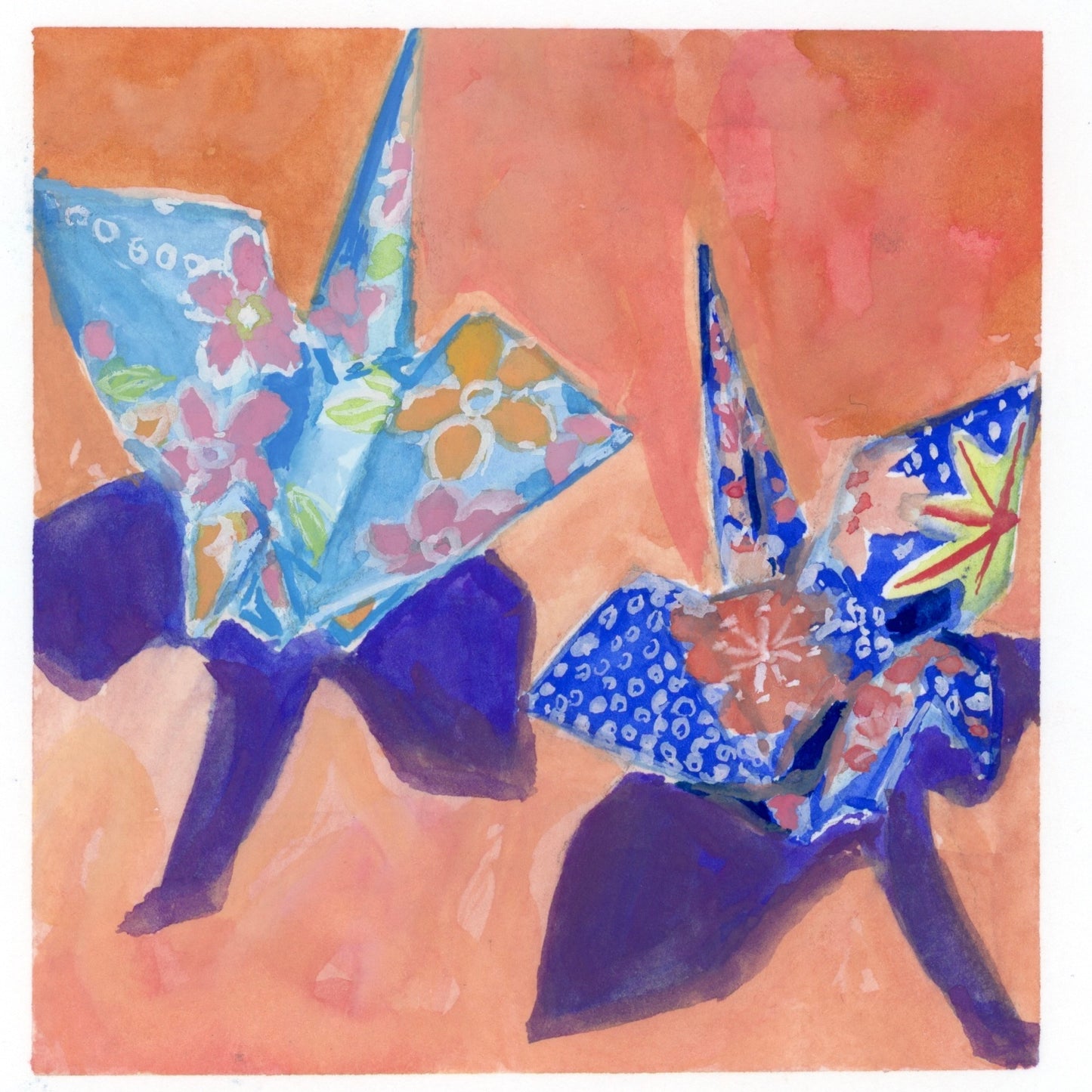 Cranes print