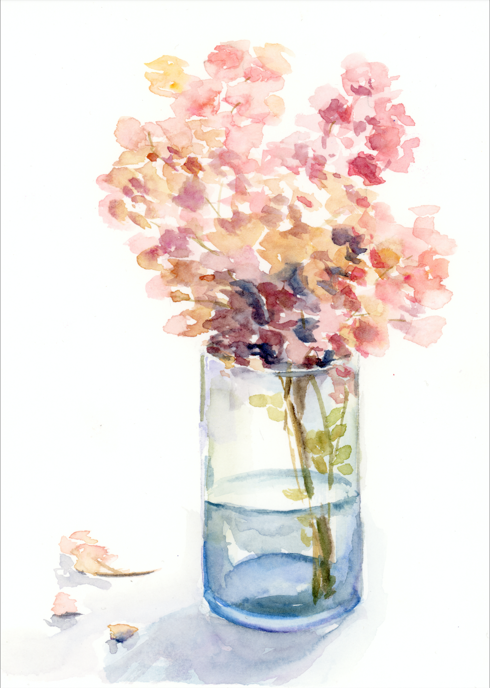 Pink Hydrangea Print