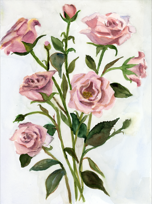 Pink Roses print