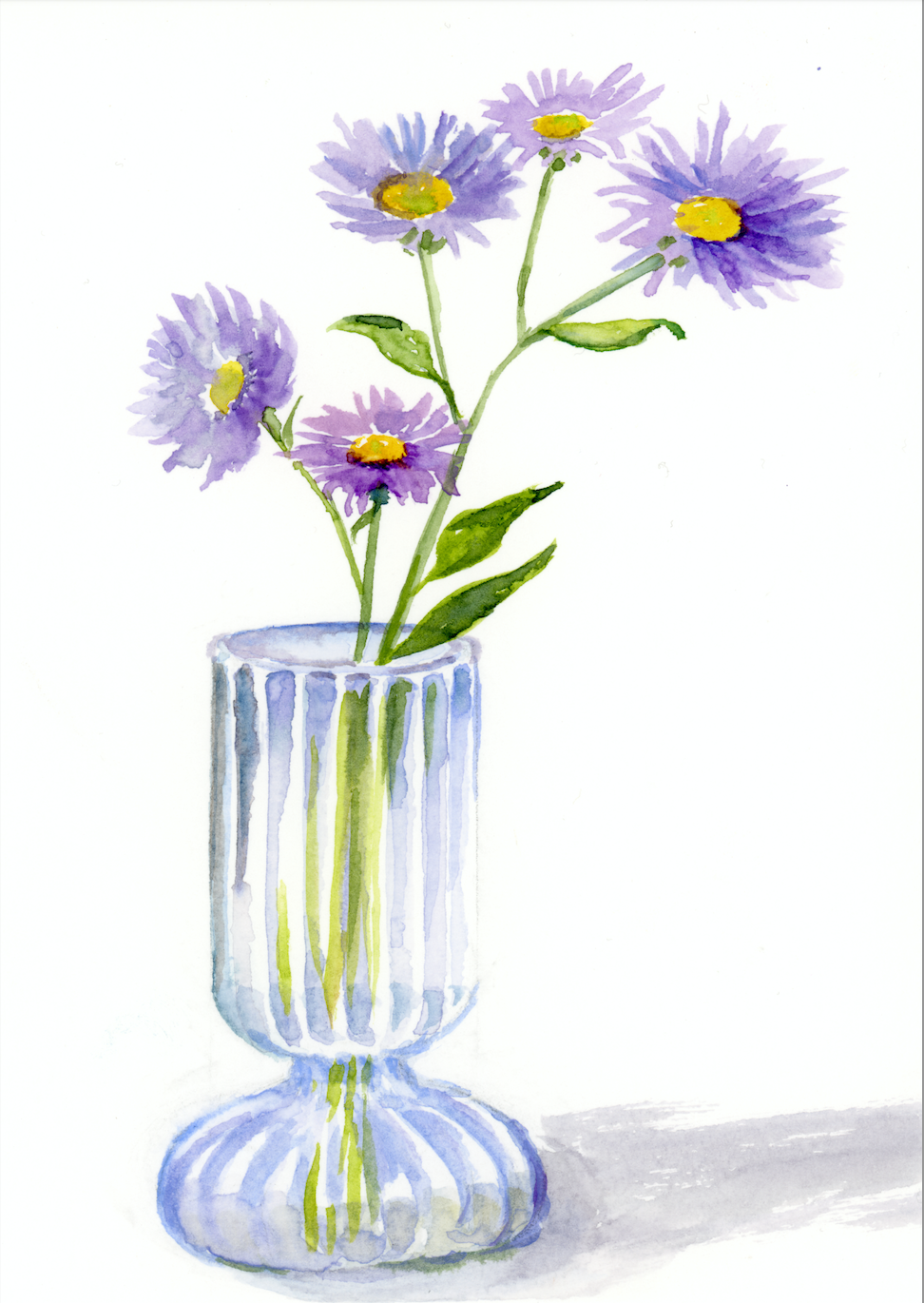 Purple Daisies print